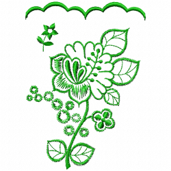 Flowers And Tree Embroidery Design 3 Flowers And Tree Embroidery Design 3